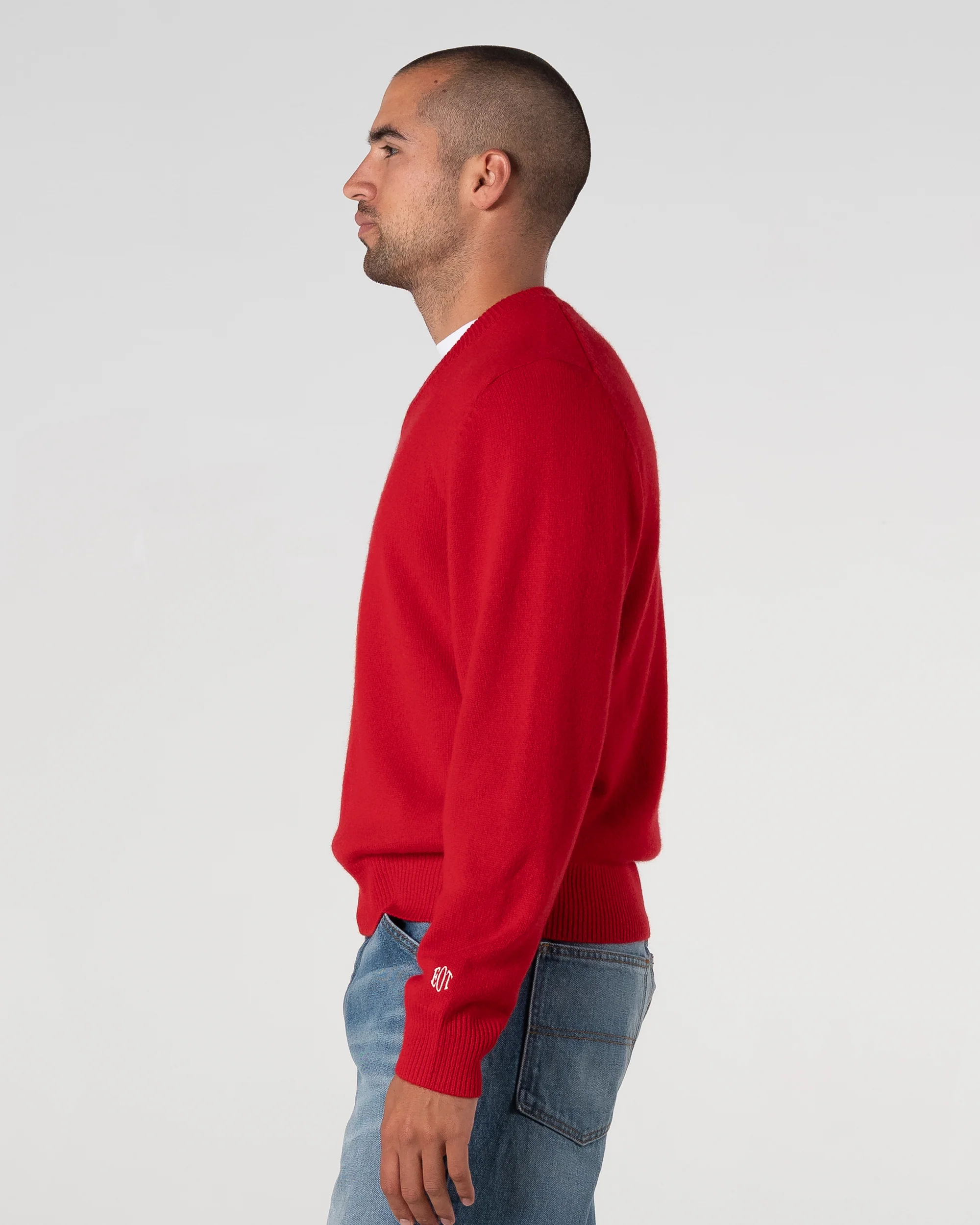 Cashmere V-Neck Knit - Image 6