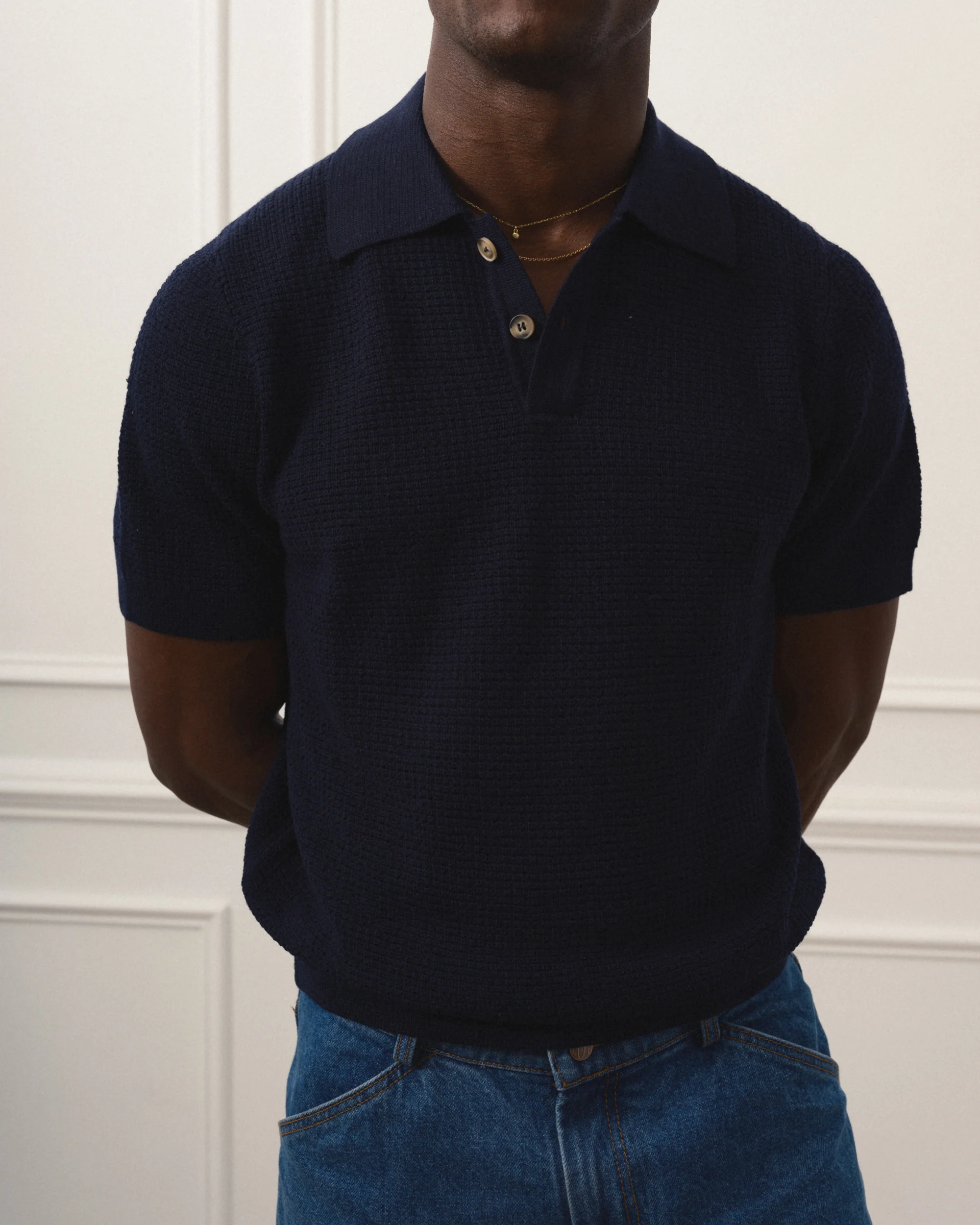 Crochet Knit Polo - Image 9