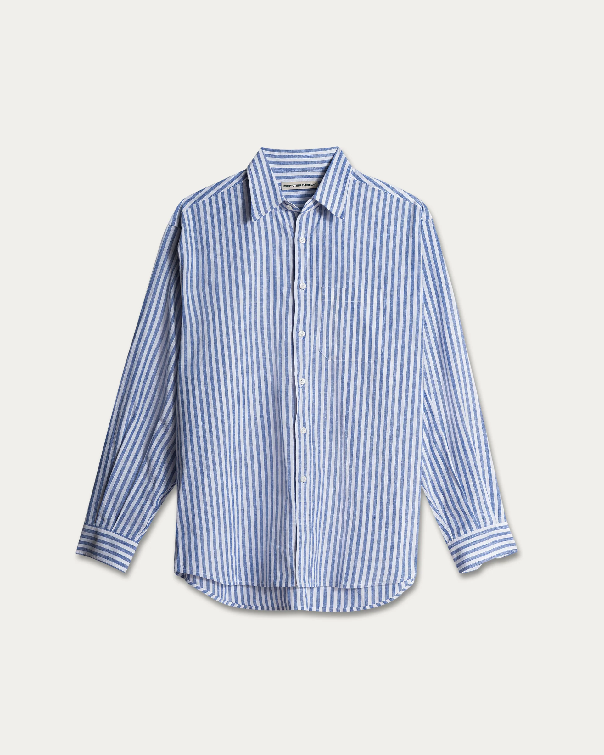 Linen Relaxed Dress Shirt - Image 5