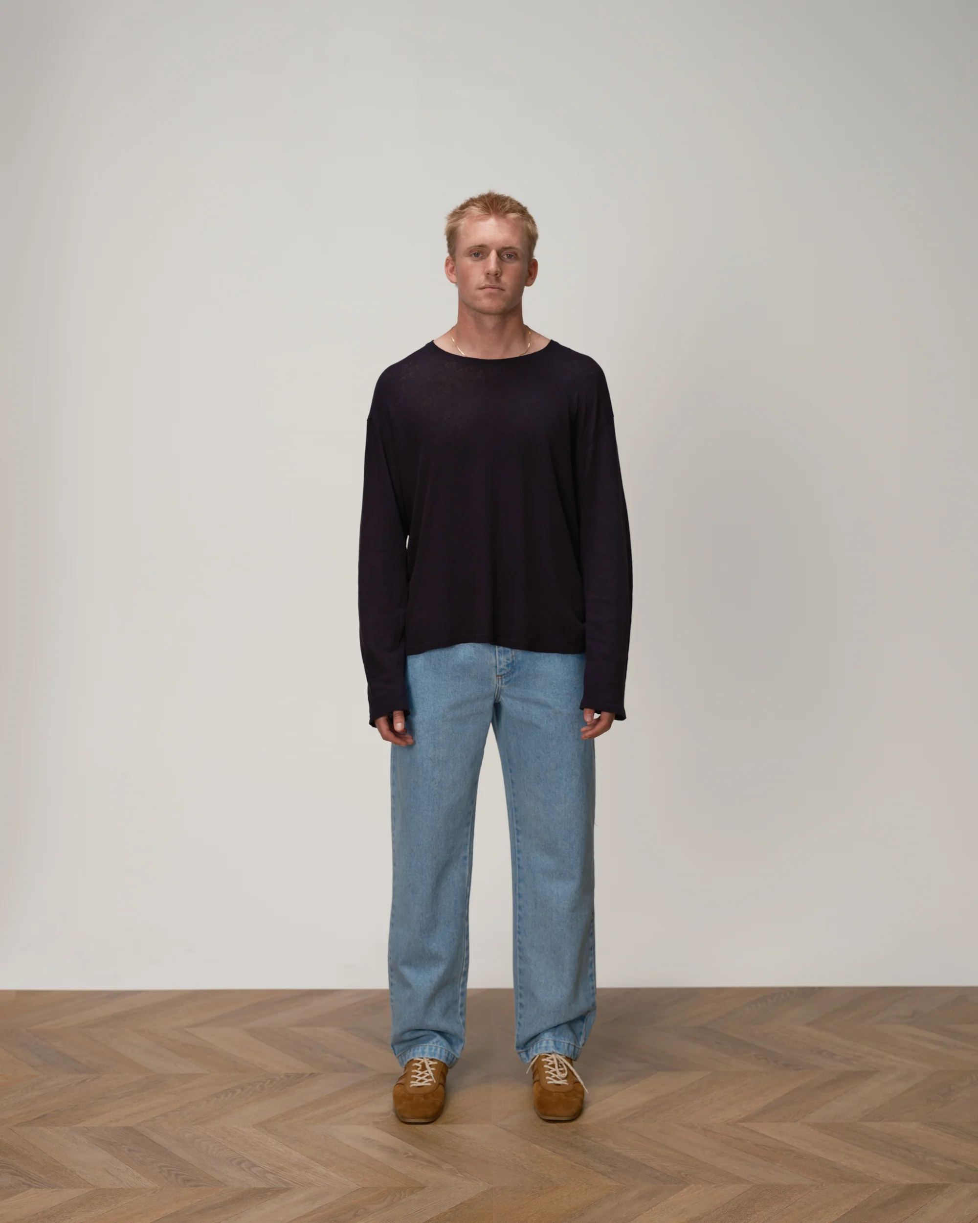 Linen Blend Drape Shirt - Image 4