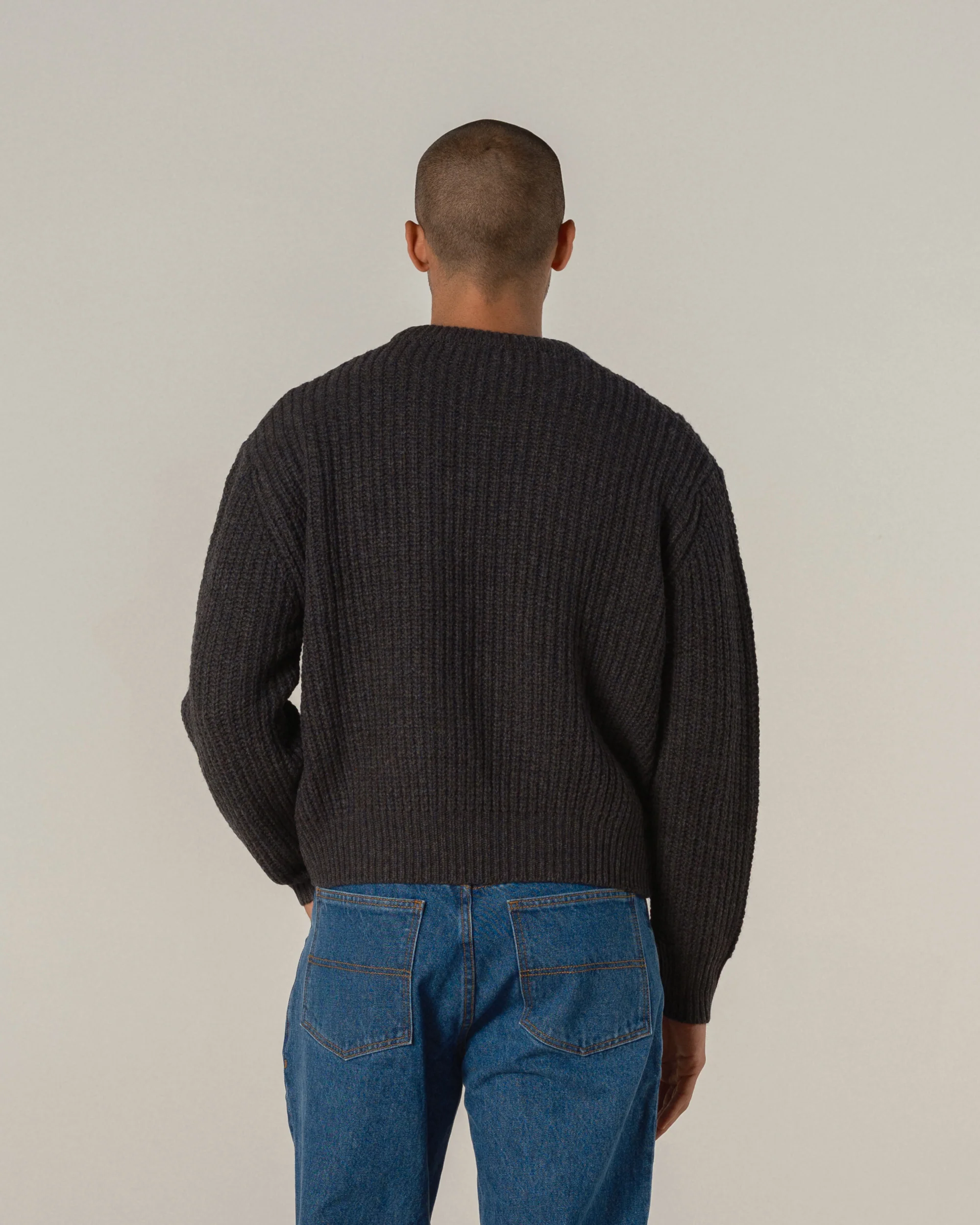 Wool Fisherman Knit Sweater - Image 3