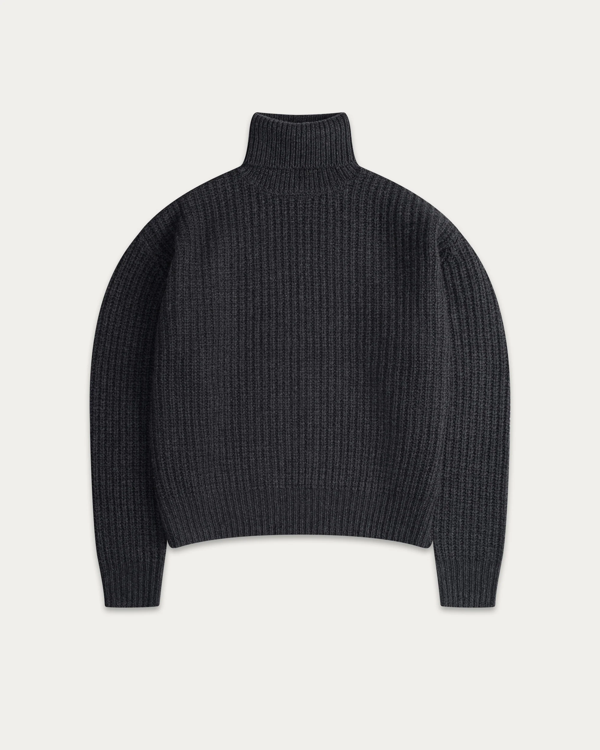 Wool Fisherman Knit Turtleneck - Image 4