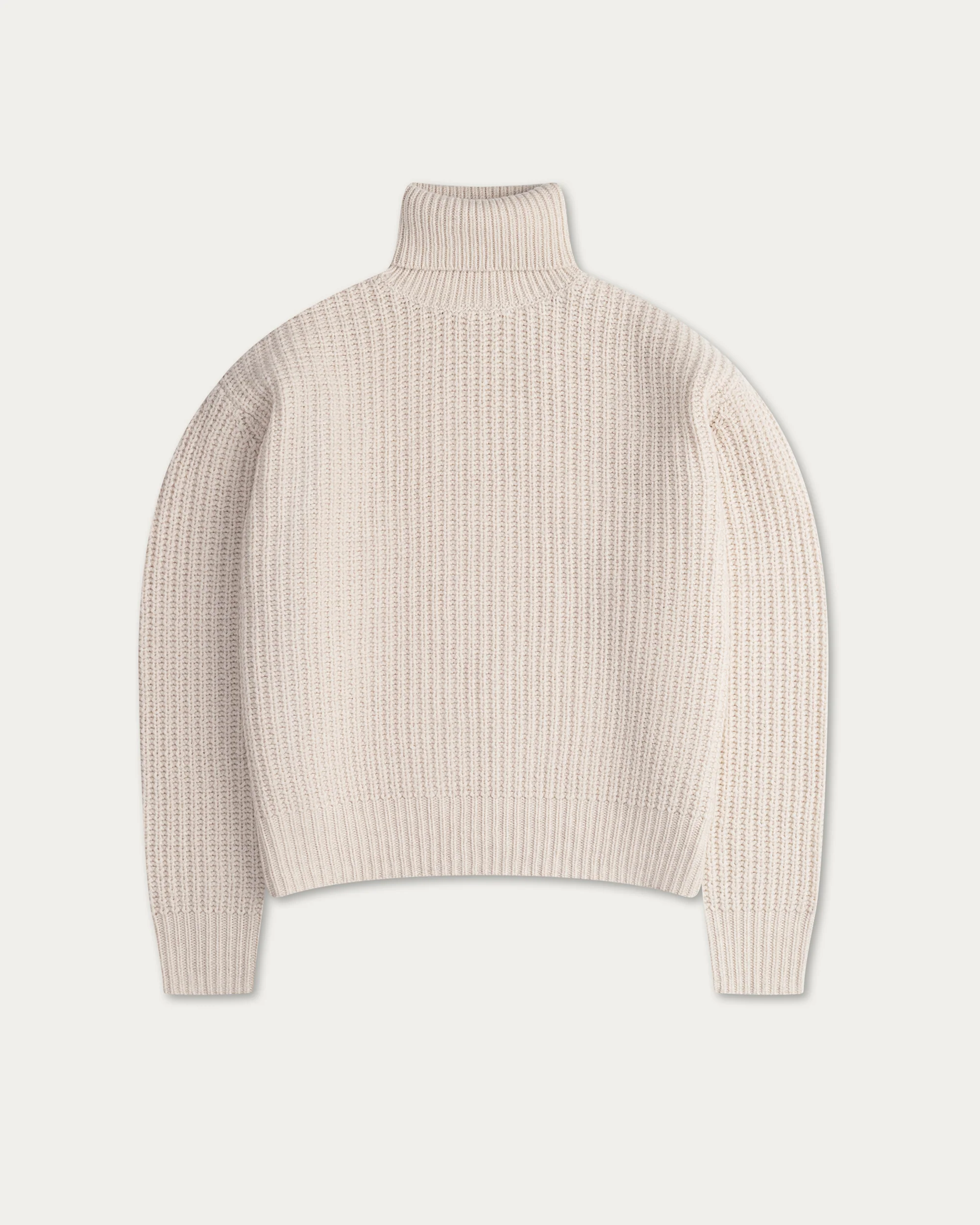 Wool Fisherman Knit Turtleneck - Image 8